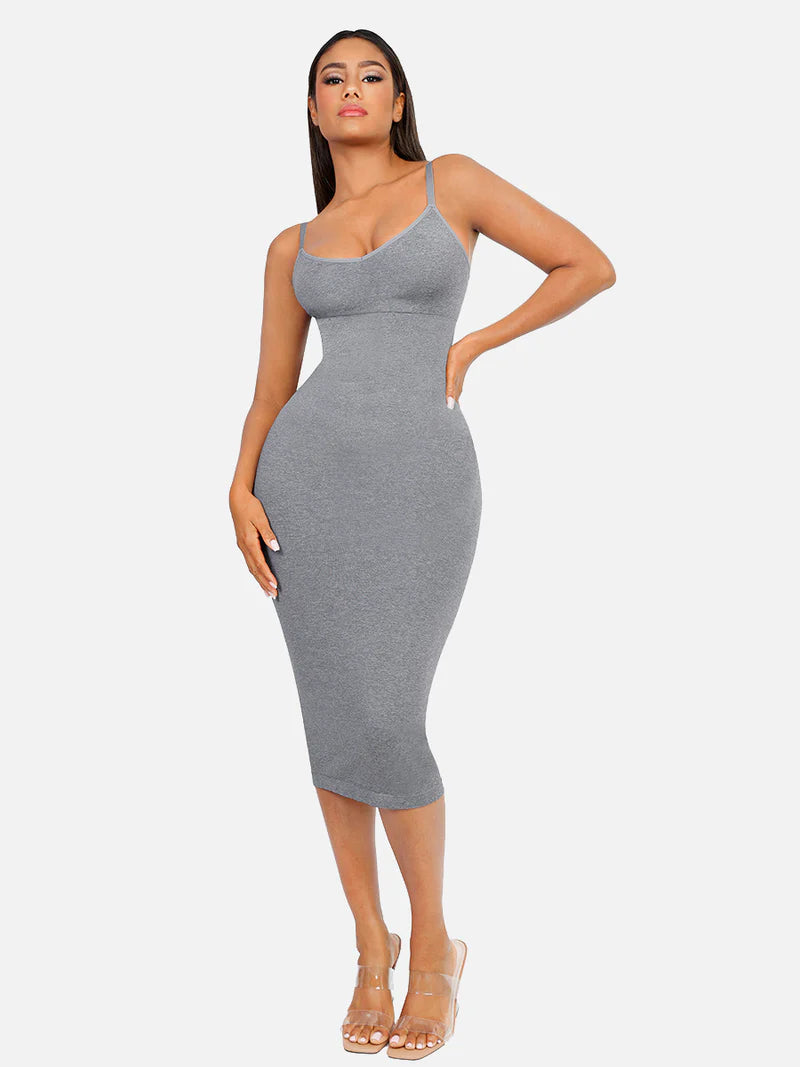 Sllowy - Vestido Moldeador Midi Sin Costuras