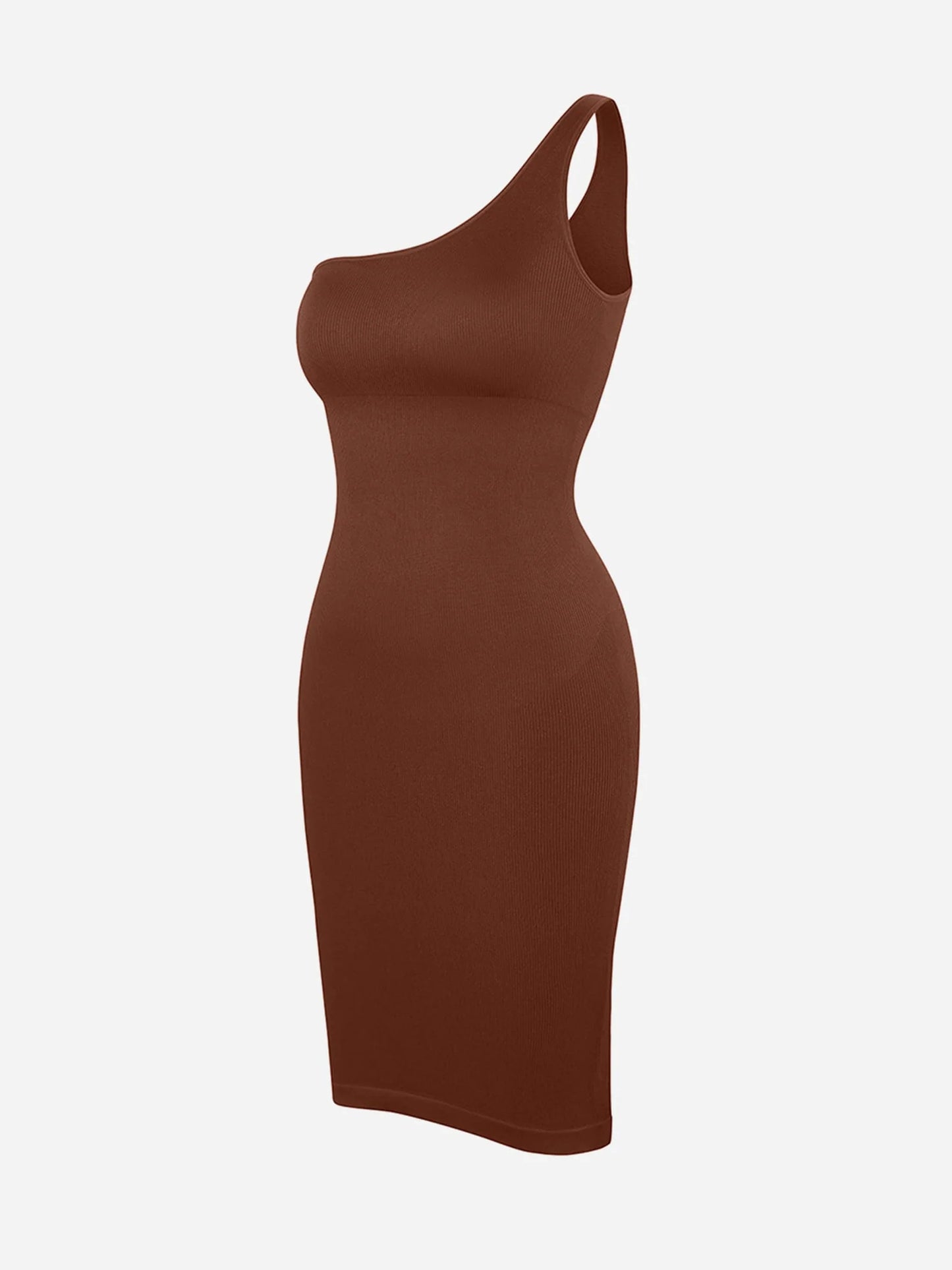 Sllowy - Vestido Moldeador Midi De Un Solo Hombro