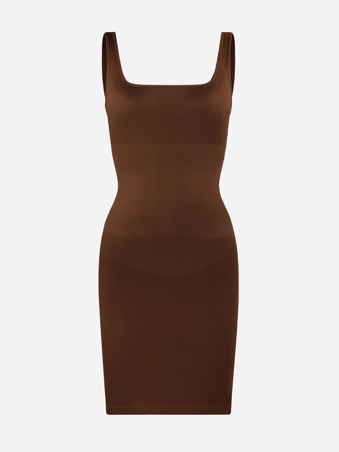 Sllowy - Vestido Moldeador Corto de Escote Cuadrado Sin Costuras