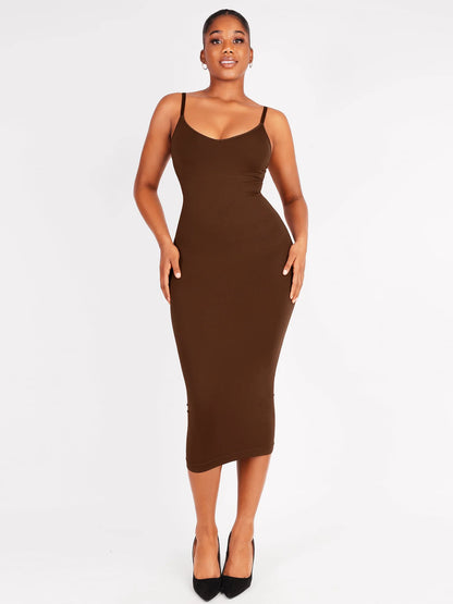 Sllowy - Vestido Moldeador Midi Sin Costuras