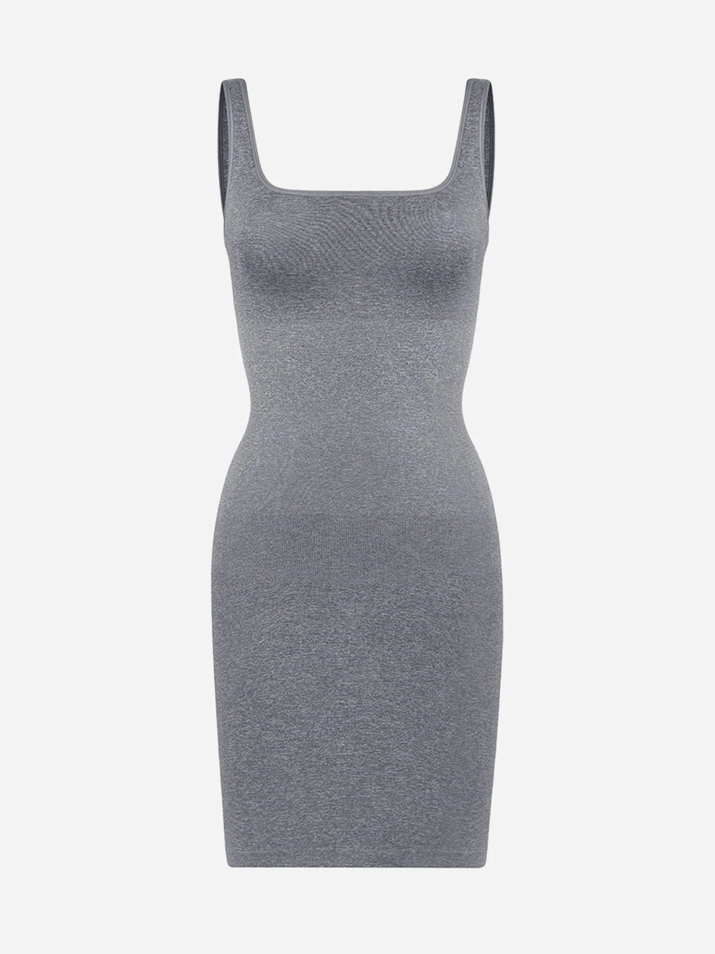 Sllowy - Vestido Moldeador Corto de Escote Cuadrado Sin Costuras